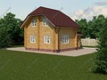 Проект дома из лафета 7х9 заказать проект в Москве 