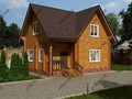 Проект дома из лафета под ключ 9х7 заказать в Москве и области