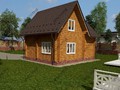 Проект дома из лафета под ключ 9х7 заказать в Москве и области